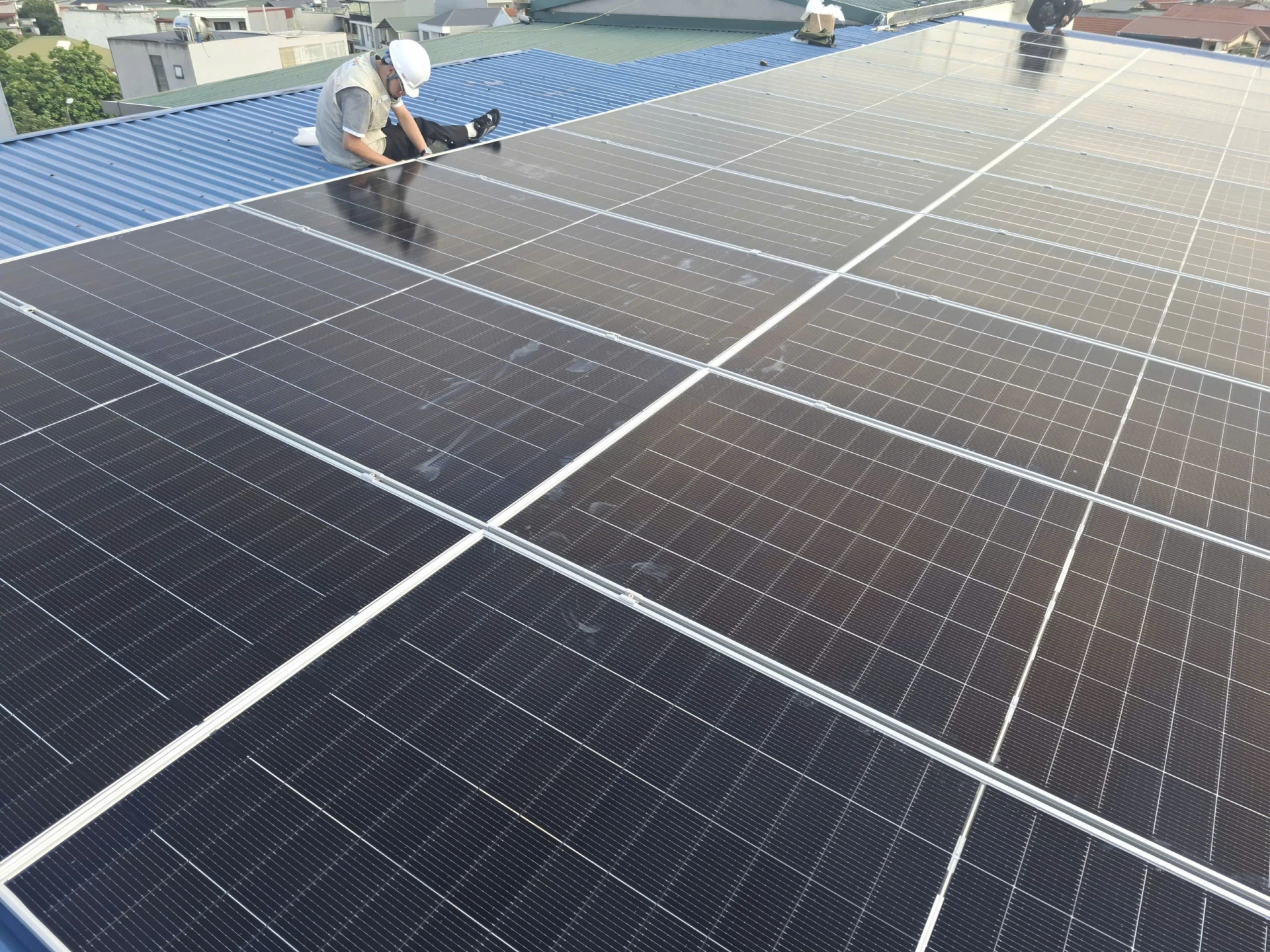 Điện mặt trời mái nhà - Trường Mầm non Uphouse