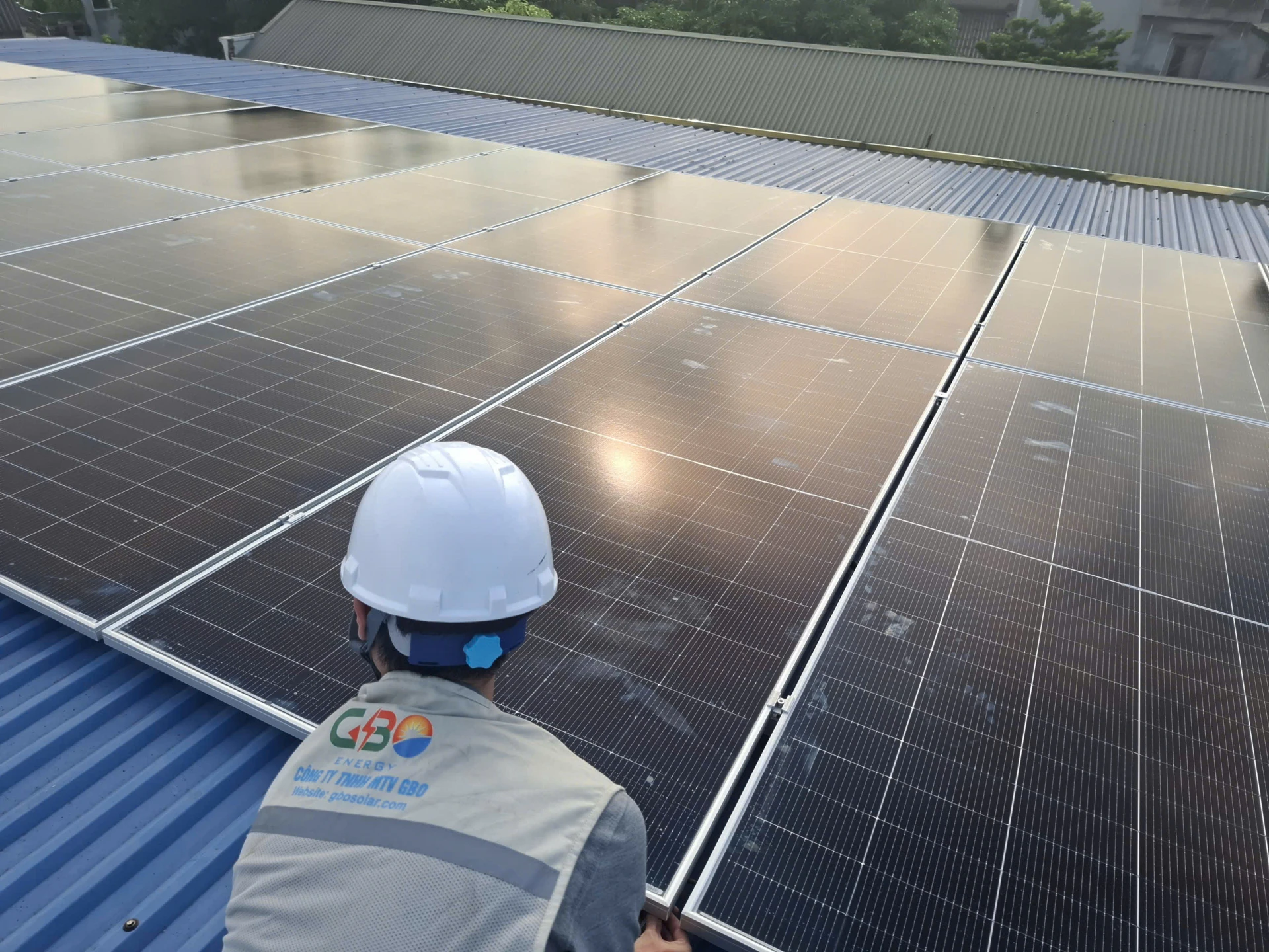 Điện mặt trời mái nhà - Trường Mầm non Uphouse