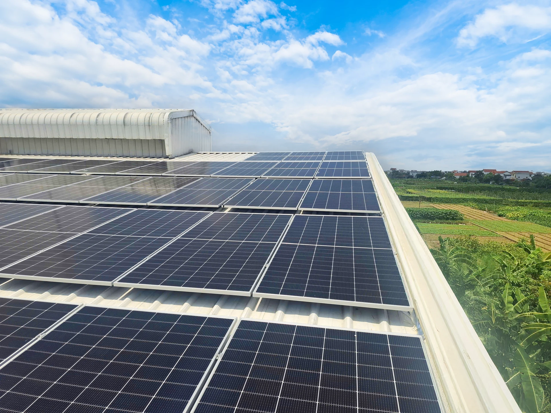 Điện mặt trời mái nhà - Nhà máy chế biến thực phẩm Minh Đức