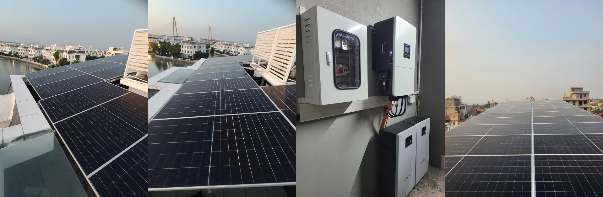 Dự án điện mặt trời mái nhà hệ hybrid 36kw - (Anh Tùng - Long Biên, Hà Nội)