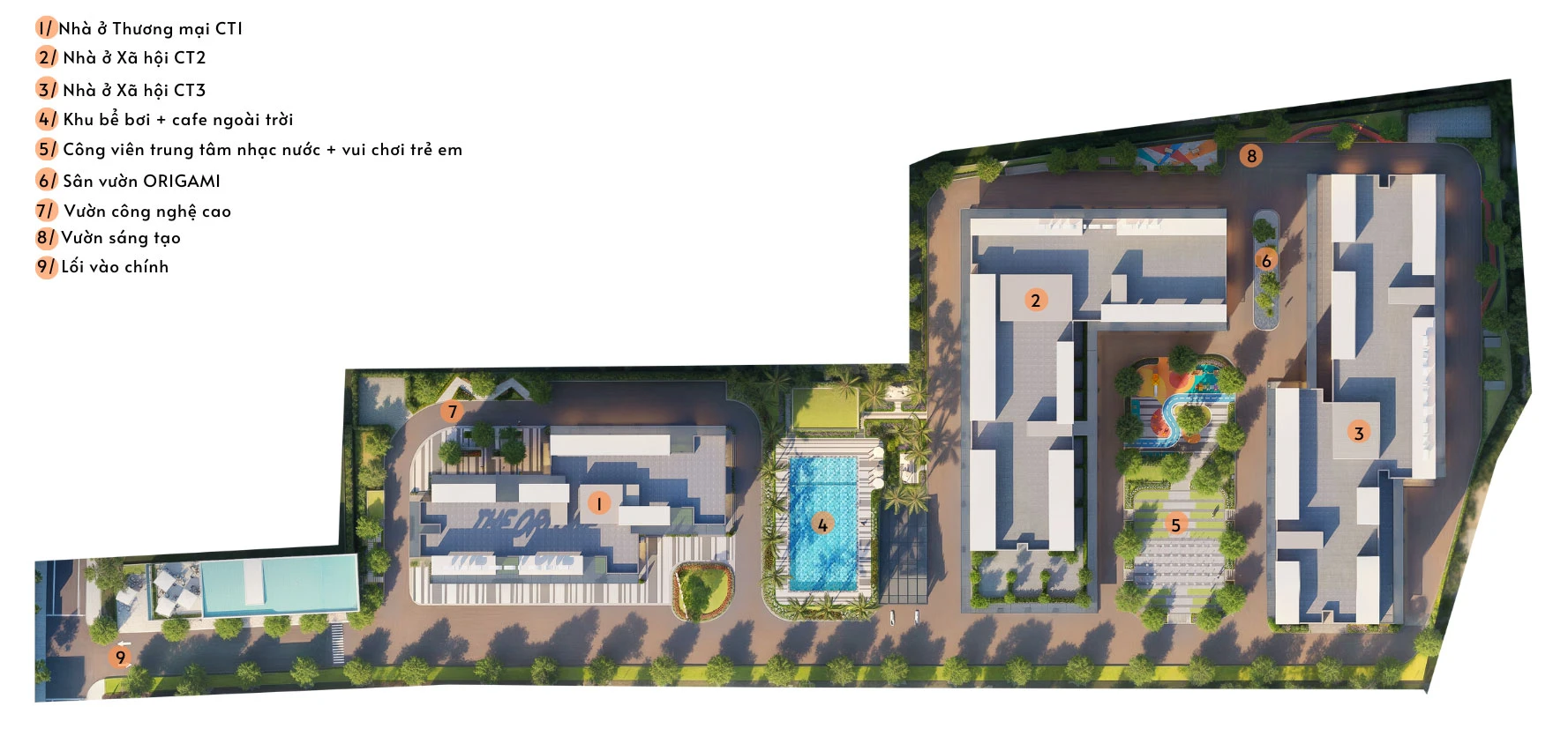 TỔNG MẶT BẰNG TIỆN ÍCH DỰ ÁN